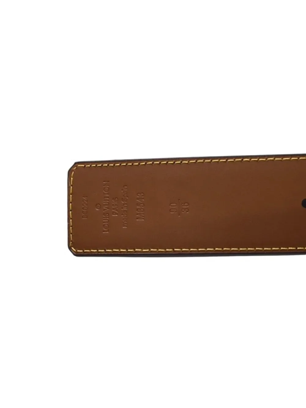 Louis Vuitton Belt LV Reversible Brown Metal Silver